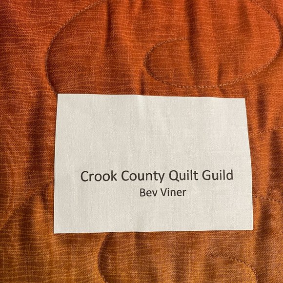 Handmade Harvest Lap Quilt Split Rail Greens & Browns Fall Leaf Berries 43 x 52 - Picture 11 of 14